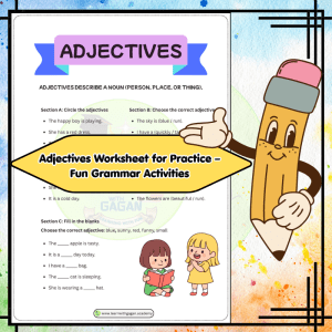 Grade 2 Adjectives Worksheet | Circle, Choose & Fill in the Blanks (Printable PDF)