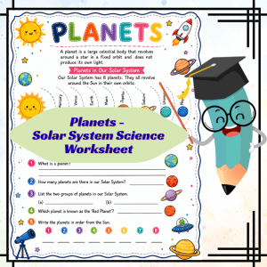 Planets Worksheet – Solar System Science Worksheet